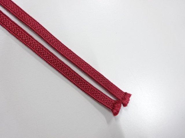  アンティーク　正絹　帯留め用　手組二分紐